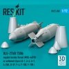RESKIT RS72-0580 BLU-27A/B 750lb napalm bombs finned (MXU-469/B) or unfinned (2pcs) (A-1, A-4, A-7, A-26K, B-57, F-4, F-100, F-105 ) (3D Printed) (1/72)